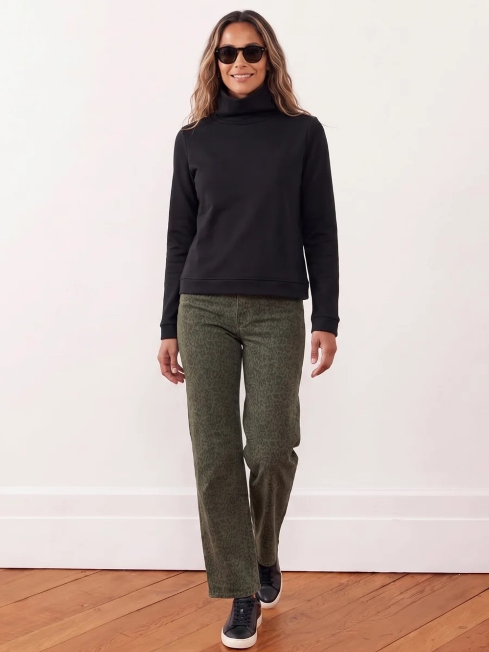 Dudley Stephens Black Terry Turtle Neck Sweater Top Long Sleeve XS